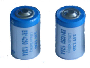 ER14250 1/2AA 3.6V primary  lithium batteries