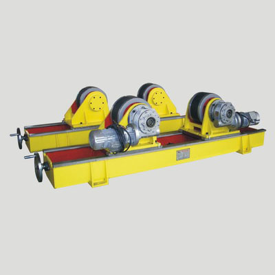 Conventional welding rotator, Tank turning rolls