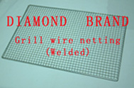 Grill wire netting (chromed)