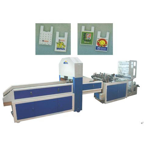 Automatic T-Shirt Bag Making Machine, One Line