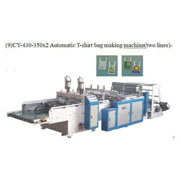 Automatic T-Shirt Bag Making Machine, Two Lines