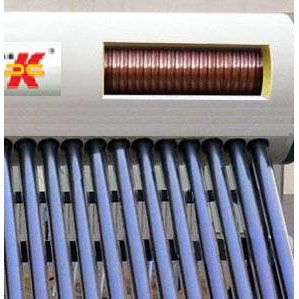 Solar Water Heater with Copper Coil