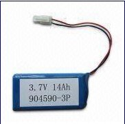  Lithium Polymer Battery Pack with 3.7V Nominal Vo