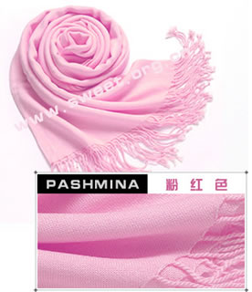 Romantic pink color wool shawl