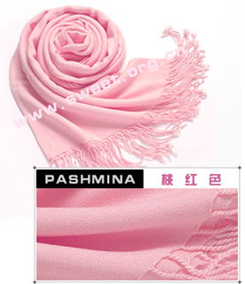 Romantic pink color wool shawl