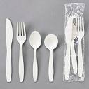 Disposable plastic cutlery