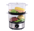 double tiers stainless electric steamer