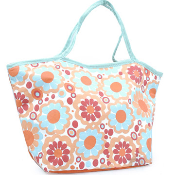 Floral Print Beach Bag