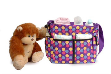 Designer diaper bag