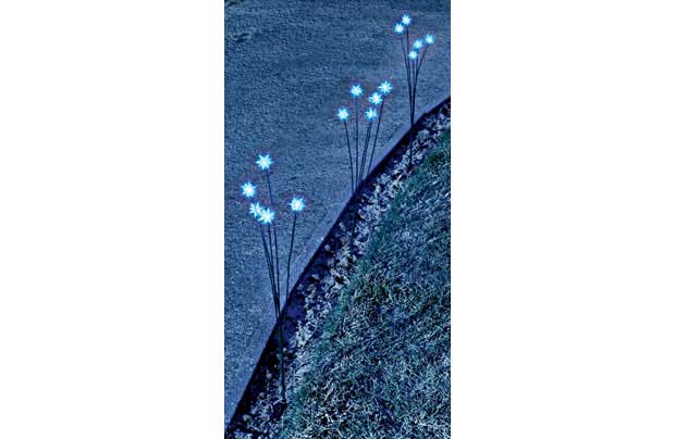 6 Blue Led Cubic Star Pathfinders,christmas lights