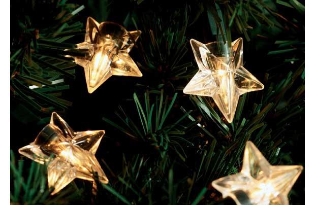 150 Low Voltage Clear Star Christmas Lights