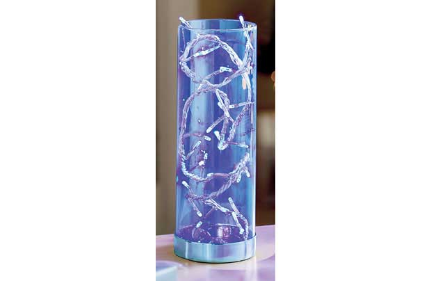 Glass Tube with Blue LED Lights,christmas lights