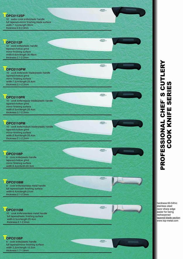 professional knives and cutlery