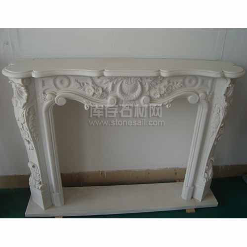 sell fireplace of white marble