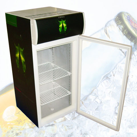 SICAO - beer showcase / beverage cooler / beer display / refrigerator / mini bar / can cooler  SC80PF