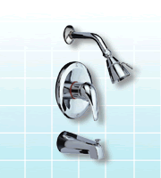 single lever in-wall shower mixer