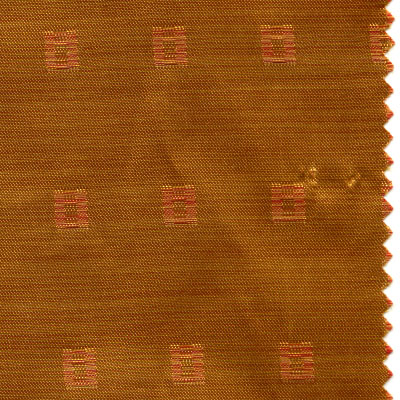 Cationic color-checked silk