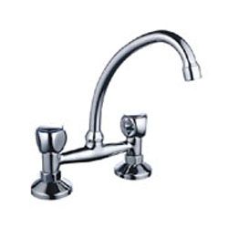 two handle deck mounted sink mixer