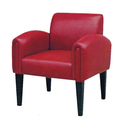 Red Leather Club Chair