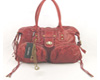 d date red lambskin leather handbag 030618