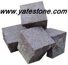 Granite cobble and cube