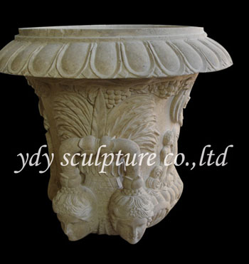 stone flowerpot