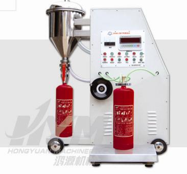 Automatic type fire extinguisher power filler