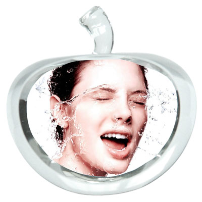 Personalized Crystal Apple #1