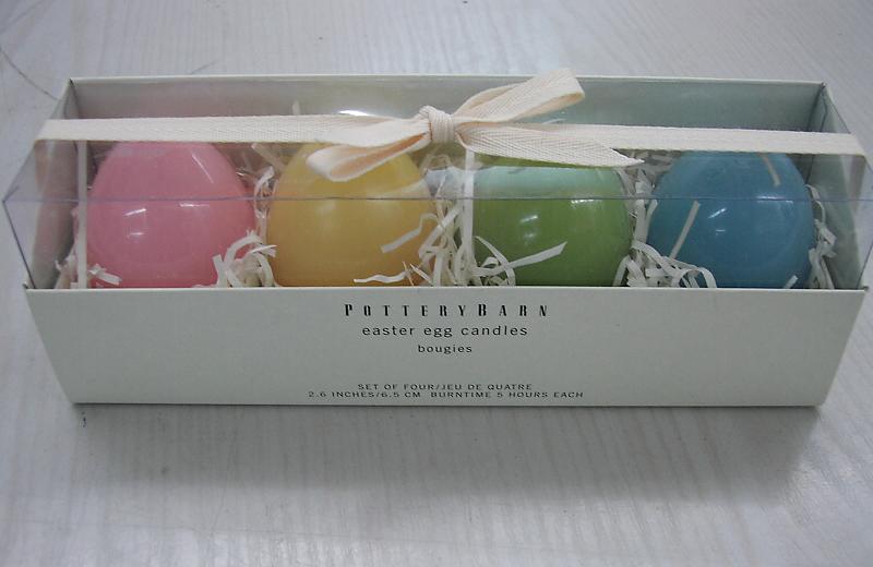 easter eggs candle set