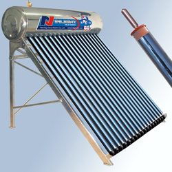 Integrated Heat Pipe Pressurized Solar Water Heater