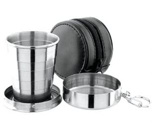 Stainless steel folding cup 