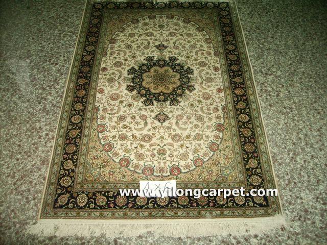 Hand Knotted Silk Carpet