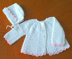 knitting baby sweater