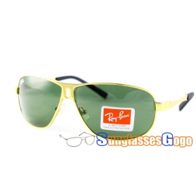 Ray Ban RB 3316 Lifestyle Sunglasses Gold Frame 