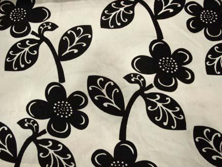 flocking curtain fabric