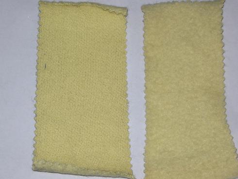 kevlar knitted and napped fabric