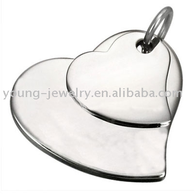 Stainless Steel Heart Shape Pendant