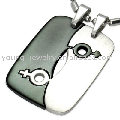 Stainless Steel Lovers Pendant