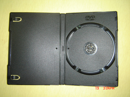 14mm single black dvd case with new style 