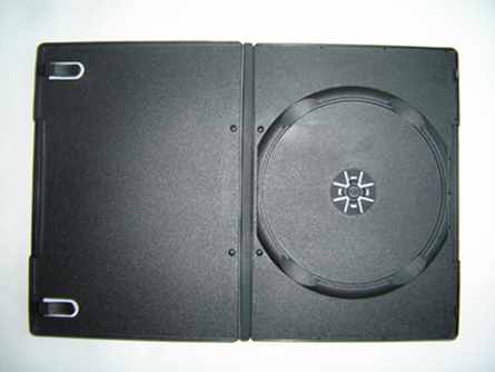 9mm single black dvd case with new style 