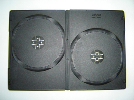 9mm double black dvd case with new style 