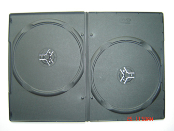 7mm double black dvd case with new style 