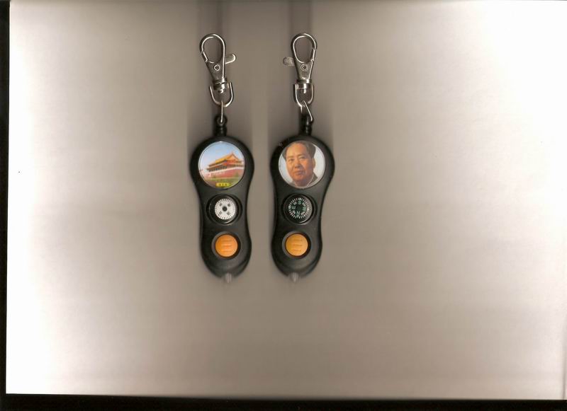 LED compass key chain,key ring,LED torch