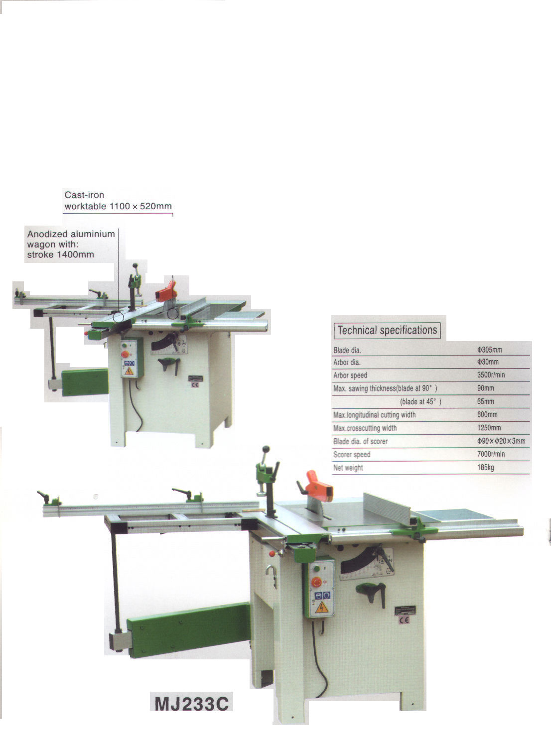 Universal circular Saw Machine