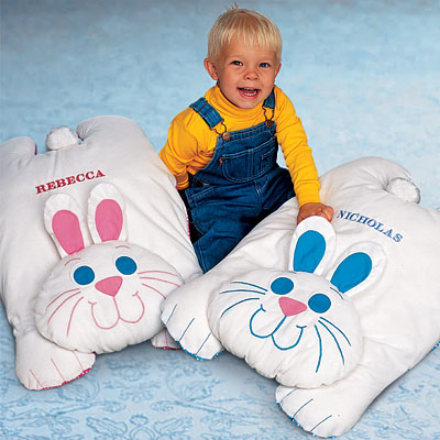 Personalized Cuddle Bunny Floor Pillow