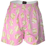  Pink Softball Sleep Shorts