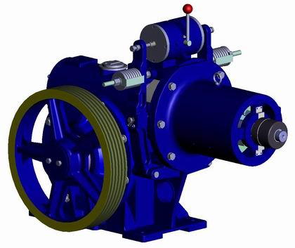 Worm Gear traction machine