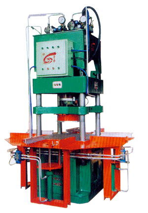 Hydraulic color-brick machine