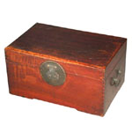 Wooden box & brown 