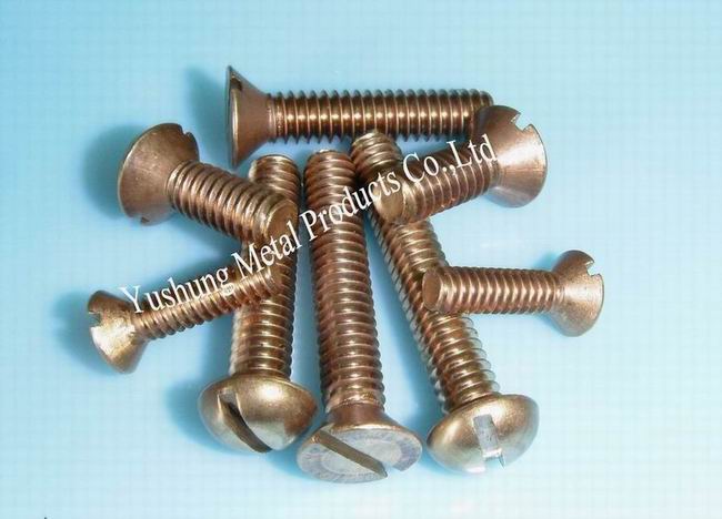 Silicon bronze machine screw